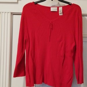 Liz Claiborne xl red sweater